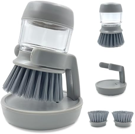 Palm Scrub Soap Dispensing Dish Brush