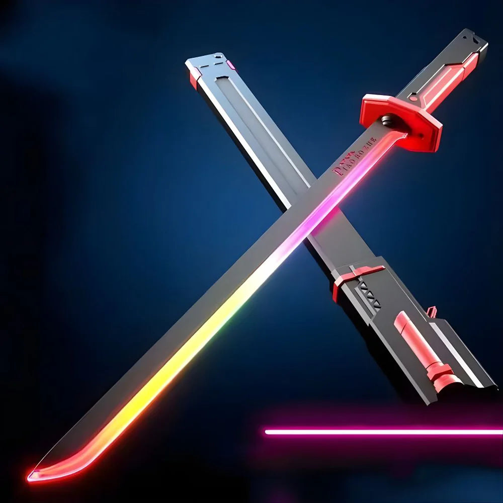 BlazeStrike LED Smoke Sword - Multicolor Light FX Toy