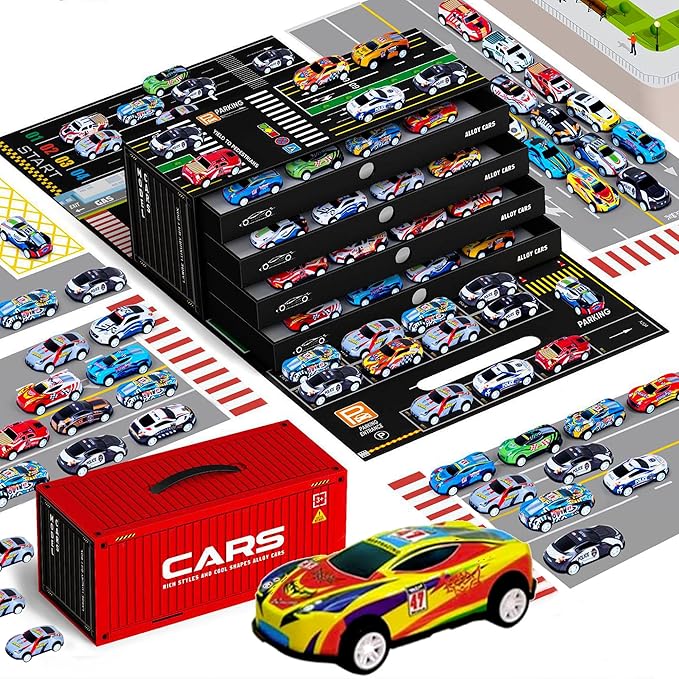 48PCS Die-Cast Pull Back Cars Set